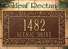 CHARLESTON PERSONALIZED ADDRESS PLAQUE MARKER OVAL 2 MOUNT 20 COLOR 