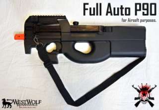 Full Auto Belgium P90 Airsoft SMG Assault Rifle/AEG/Gun/Prop + Many 