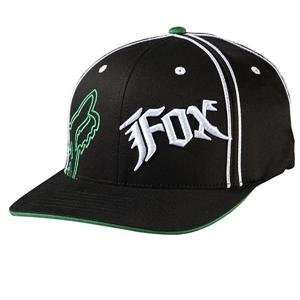    Fox Racing Energy Fitted Hat   XS/S/Black/Green Automotive