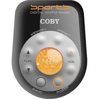 Coby All Weather Sport AM/FM Digital Radio With Arm Band CX 96