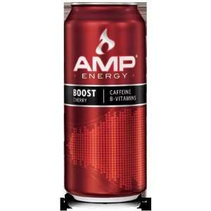  16 Pack   Amp Energy Boost Cherry   16oz. Health 