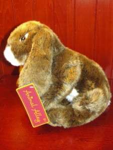 Animal Alley Bunny Rabbit Plush Stuffed Animal Brown White NWT TOYS R 