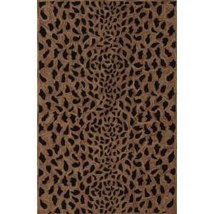  Modern Animal Print leopard spots cheetah Area Rug Gold 