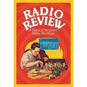 Vintage Art Radio Review A Digest of the Latest Radio Hookups   07188 