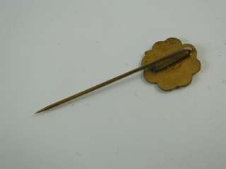 Vintage WWII German DAF 1937 Enamel Stick Pin Heimburger Military 