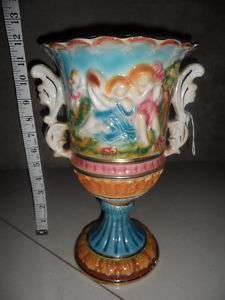 Norleans Antique Tall Vase Hand Made in Italy 11 1/2  