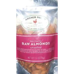 Archer Farms Raw Almonds Unsalted 2.5oz Grocery & Gourmet Food