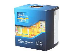 Intel Core i3 2105 Sandy Bridge 3.1GHz LGA 1155 65W Dual Core Desktop 