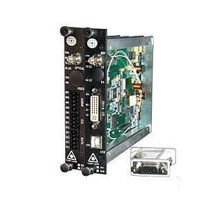    1RG2A 0 RGBHV / DVI & 2 ch Audio Receiver, 2, MM fibers, 2 slot card