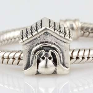  Dog House Authentic 925 Sterling Silver Charm Fits Pandora 