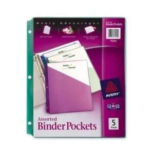  Avery Durable 3 Ring Poly Binder Pocket  Assorted Colors 