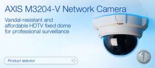 AXIS M3204 V Fixed Dome Network Camera is ideal for demanding indoor 