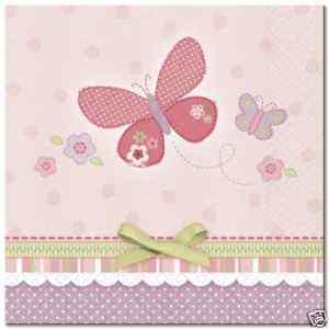 CARTERS BABY GIRL BABY SHOWER PARTY BEVERAGE NAPKIN  