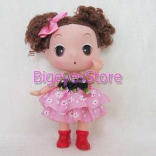 Korea Ddung Doll Baby Girl Doll Toys Plastic dolls17CM  