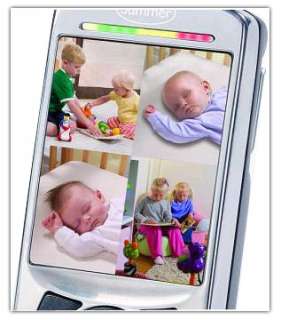   Sleek & Secure Multiview Handheld Color Video Baby Monitor   2 Cameras
