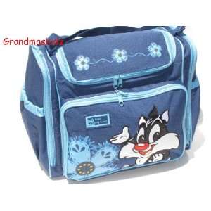   Looney Tunes Sylvester Blue Diaper Bag with Changing Pad Baby