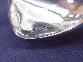 BACCARAT PUFF PUFFY HEART PAPERWEIGHT CRYSTAL CLEAR ORIGINAL puffed 