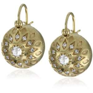    Mizuki 14K Gold & Diamond Loving Eye Ball Earrings Jewelry