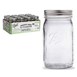  Ball Wide Mth Qt Jar W/Lid 12P   902966 Patio, Lawn 