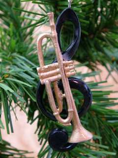 Brass Trumpet Music Band Instrument Christmas Ornament  