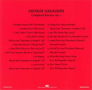 GEORGE HARRISON THE LOST TAPES COMPLETED RARITIES VOL.1 CD MINI LP OBI 
