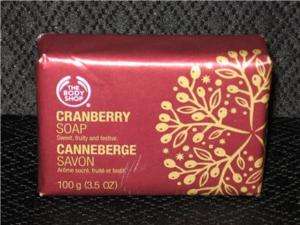 The Body Shop   CRANBERRY Shimmer Bar Soap  