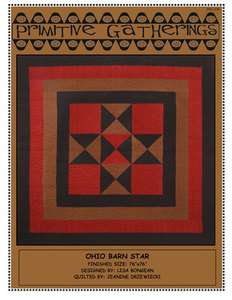 Primitive Gatherings Ohio Barn Star quilt pattern  