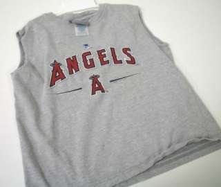   Angeles Anaheim Angels kids size 7 sleeveless warm up shirt Baseball