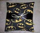 Batman Ring Bearer Pillow with wedding rings charm