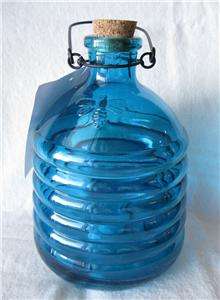 Old Fashioned BLUE Glass Wasp & Yellow Jacket Trap 630104840235  