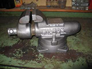 WILTON 3 1/2 JAW X 7 OPENING BENCH VISE COMPLETELY REFURBISHED 