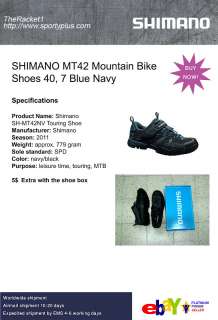   MT42 Mountain Bike Shoes 40, 7 Blue Mount Bicycle worldwide shipment