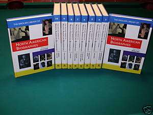 Grolier Library of North American Biographies Set of 10  