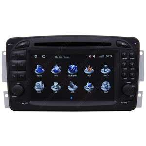   W203 Car GPS Navigation Radio IPOD Bluetooth TV DVD Player  