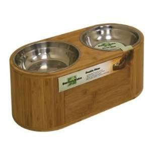  Bamboo Raised Dog Feeder