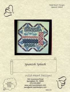 Spanish Splash Wild Heart Designs Cross Stitch Pattern  