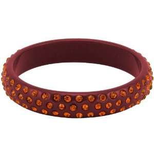  Maroon Orange Bangle Bracelet