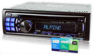 ALPINE CDE 122 CAR IN DASH STEREO TUNER CD  RECEIVER USB AUX INPUT 