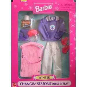  Barbie Changin Seasons Dress N Play WINTER Fashions 