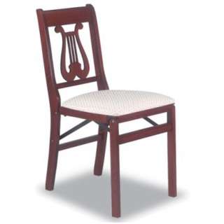 Music Back Folding Chair 2PK   Cherry.Opens in a new window