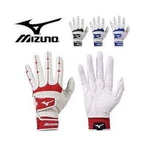  Mizuno Anti Shock Batting Gloves   Red/White   XXL Sports 