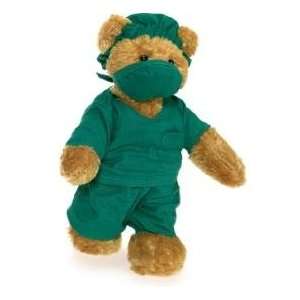  Doctor Teddy Bear In Green Surgeon Scrubs Toys & Games