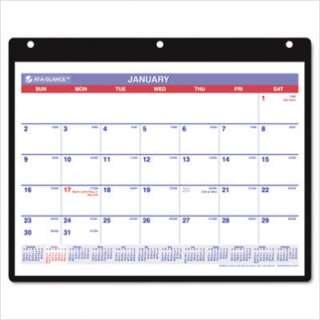 Monthly Desk Pad/Wall/Ring Binder Calendar, 3 Hole Punched, 11x8 1/4 