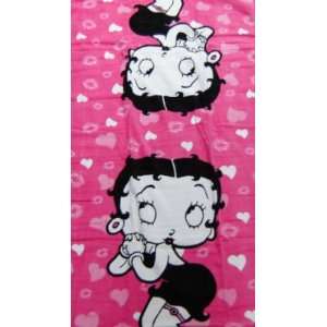  Betty Boop Bath 2 Piece Towel Set   Pink Kisses Style by 