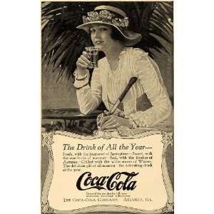   Ad Coca Cola Soda Pop Fashion Fountain Drink Woman   Original Print Ad