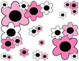   FLOWERS FLORAL BABY GIRL NURSERY WALL BORDER STICKERS DECALS  