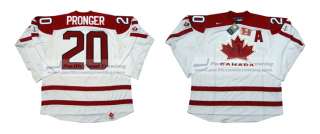 CHRIS PRONGER 2010 TEAM CANADA OLYMPIC JERSEY FLYERS  