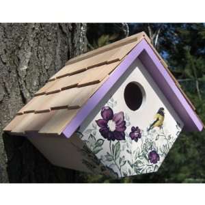   Printed Wren Hanging Birdhouse Anemone (Bird Houses) 
