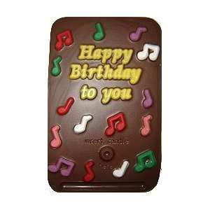 Custom Gift Happy Birthday Sweet Greeting Dark Chocolate Card 