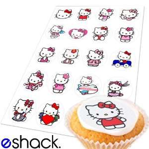 20x Hello Kitty Edible Cake Toppers (Birthday Cupcake Topper by eShack 